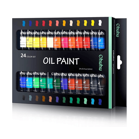 Ohuhu Set de 24 Pinturas Al Oleo