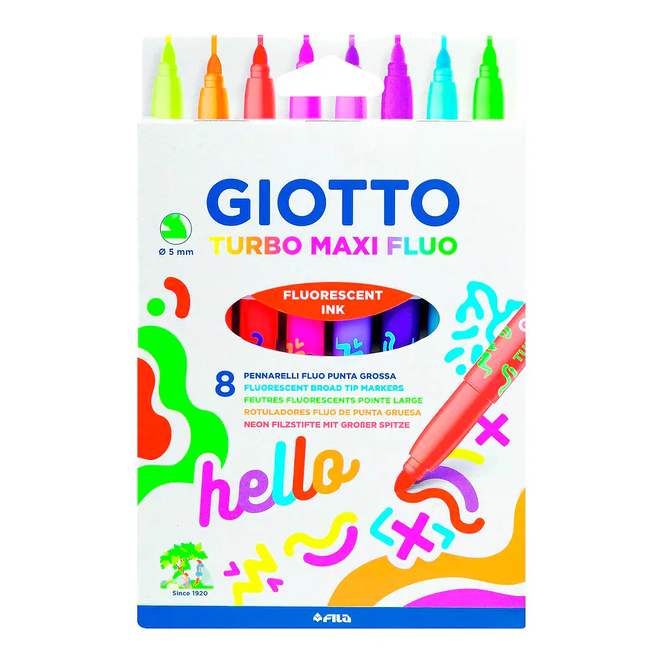 Marcador Giotto Turbo Maxi Fluo 1