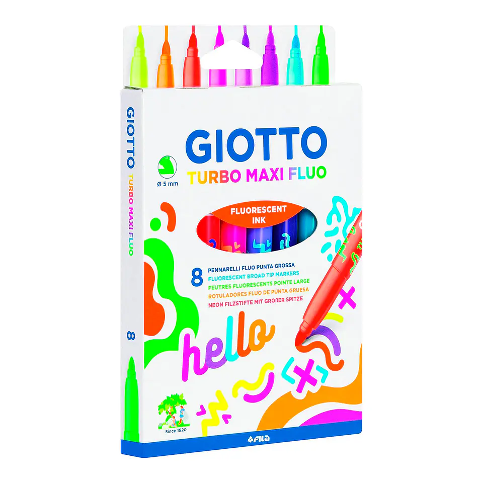 Marcador Giotto Turbo Maxi Fluo 2