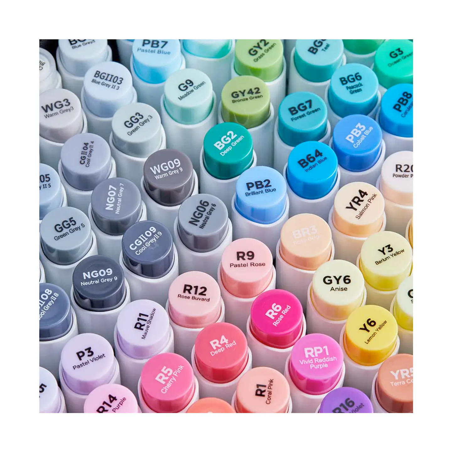 OHUHU 120 Marcadores de Alcohol + 1 Blender (Pincel & Biselada) 3