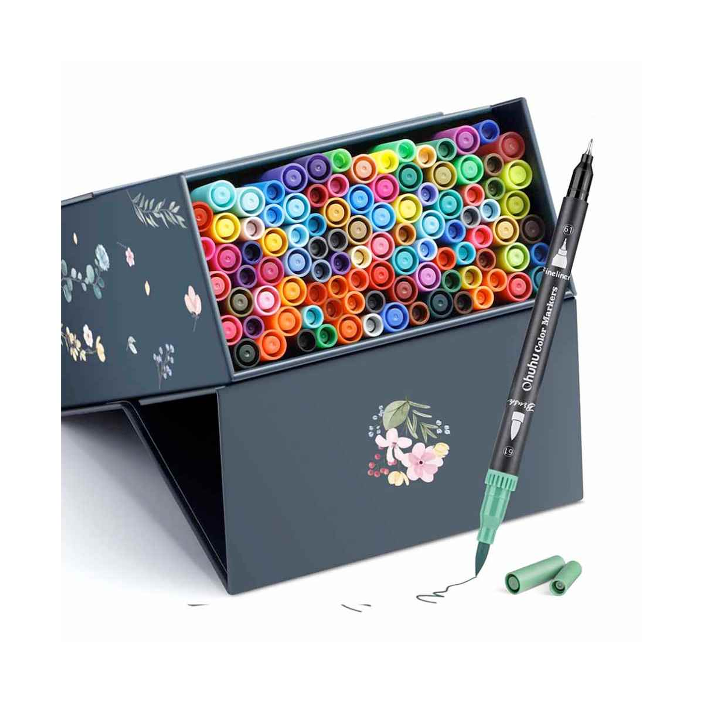 Set 100 Marcadores A Base De Agua Ohuhu - Maui Doble Punta 2