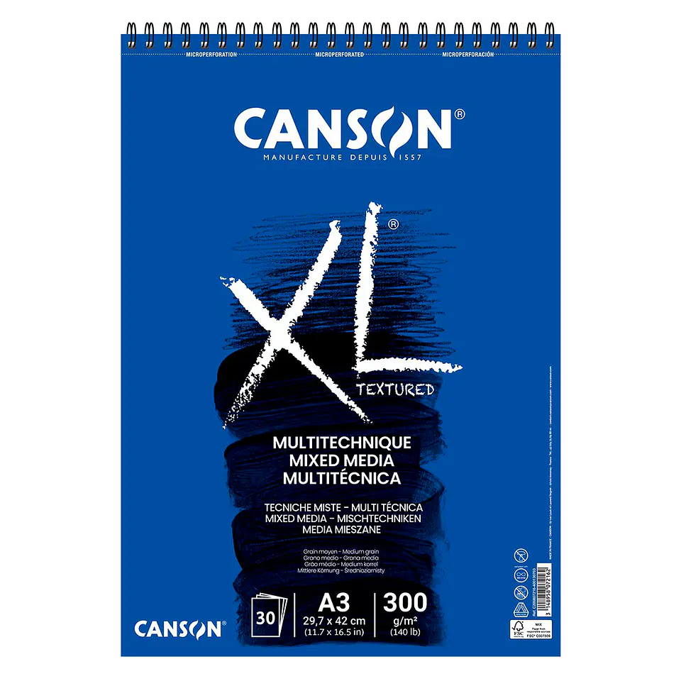 Canson XL Mix Media Croquera 300 Gsm - Distintas Medidas 4