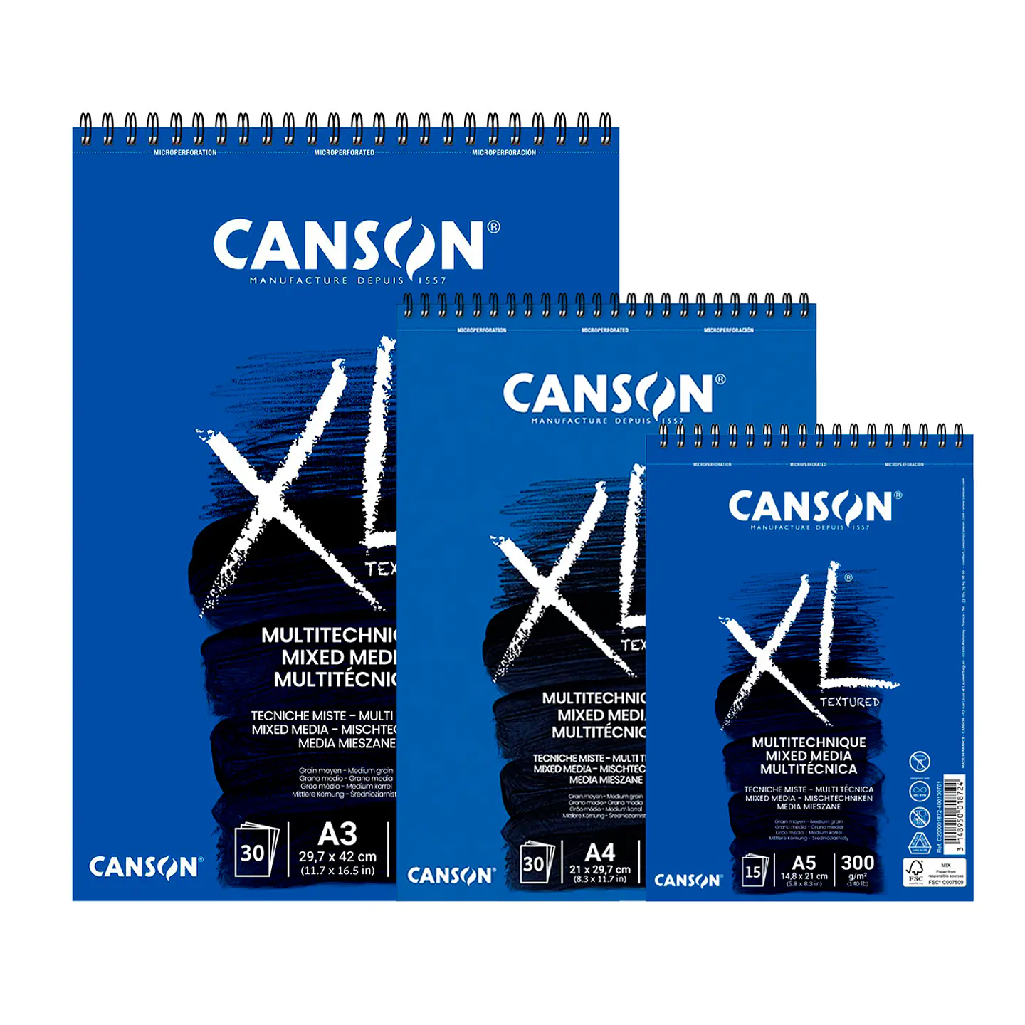 Canson XL Mix Media Croquera 300 Gsm - Distintas Medidas 1