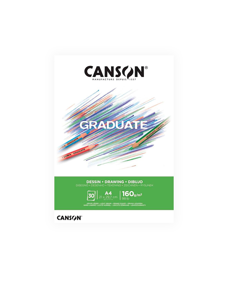 Canson Pad Graduate Dessin 30 hojas 160 g/m2