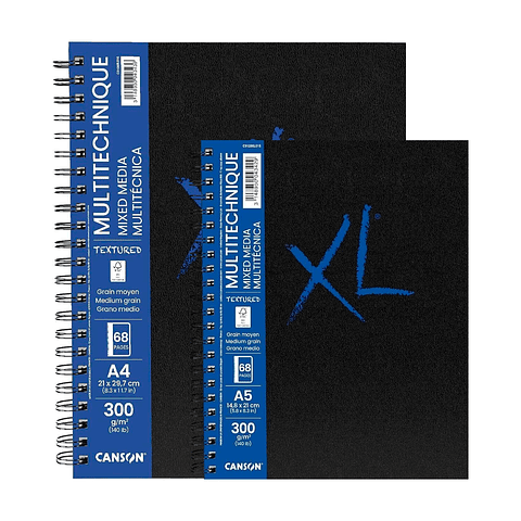Artbook Canson XL Mix Media 34 Hojas 300 g/m2