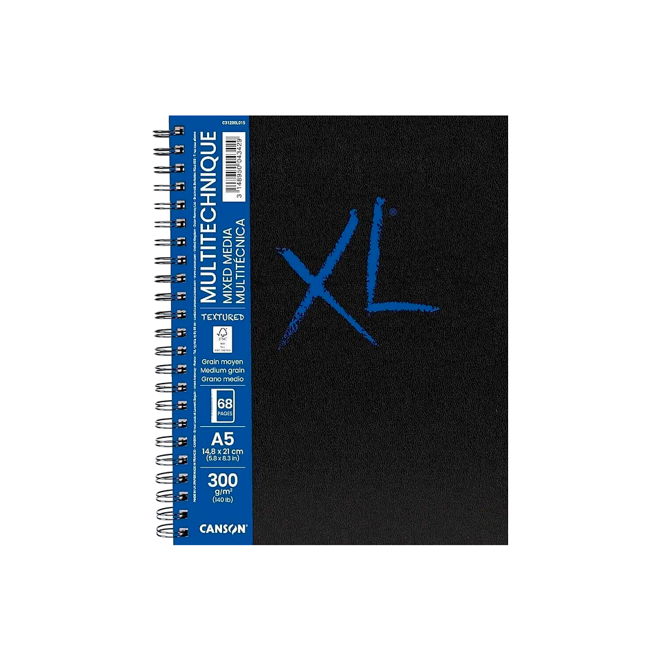 Artbook Canson XL Mix Media 34 Hojas 300 g/m2 2