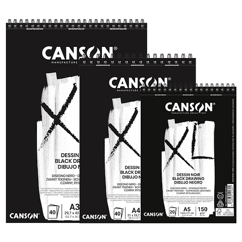 Croquera Canson XL Noir - Distintas Medidas