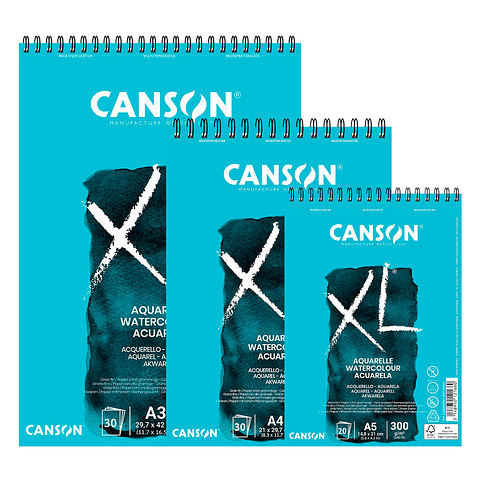 Croquera Canson XL Aquarelle - Distintas Medidas