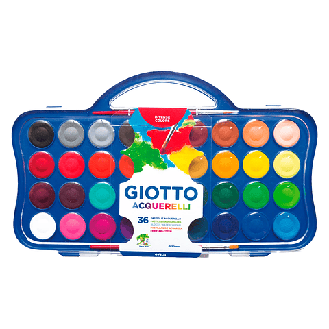Acuarela Giotto 36 Colores 30mm