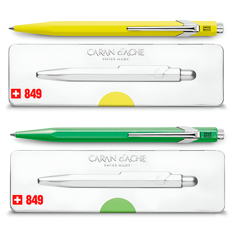 Bolígrafos Caran D'Ache 849 Popline Fluor Con Caja