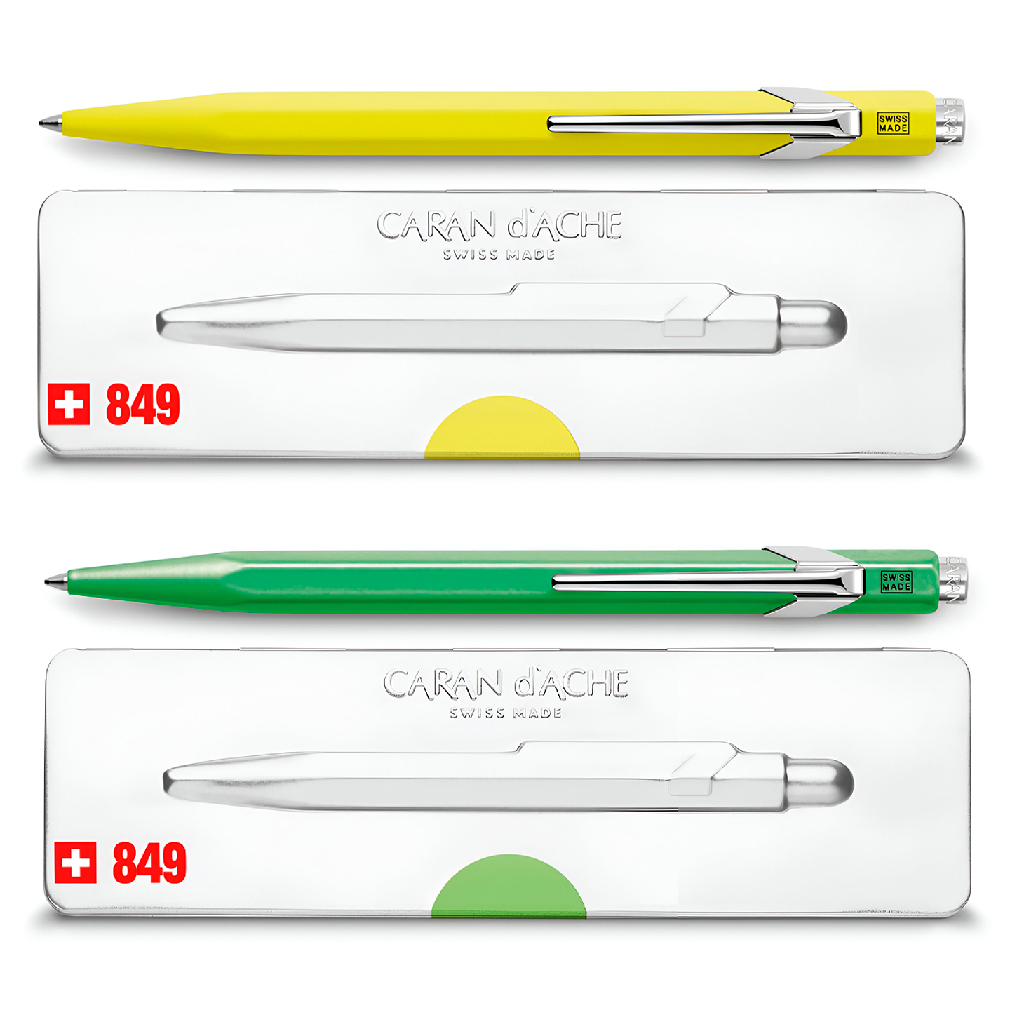 Bolígrafos Caran D'Ache 849 Popline Fluor Con Caja 1