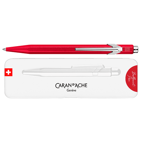 Bolígrafo Caran D'Ache 849 Colormat-X Rojo Con Caja