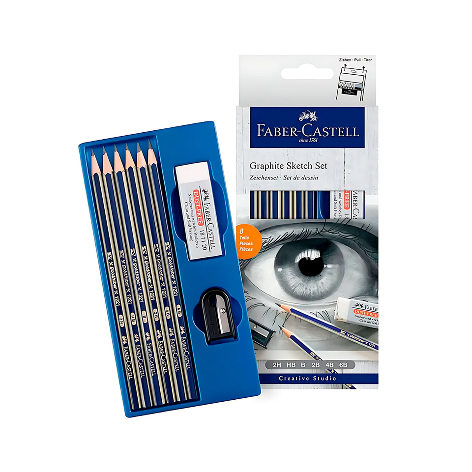 Faber-Castell Graphite Sketch Set - 8 Piezas 2
