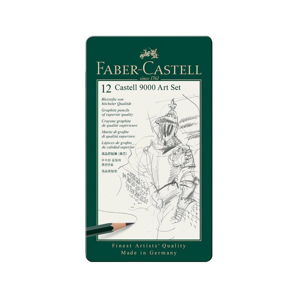 Set 12 Lapices Grafito Faber Castell 9000 Art Set 1