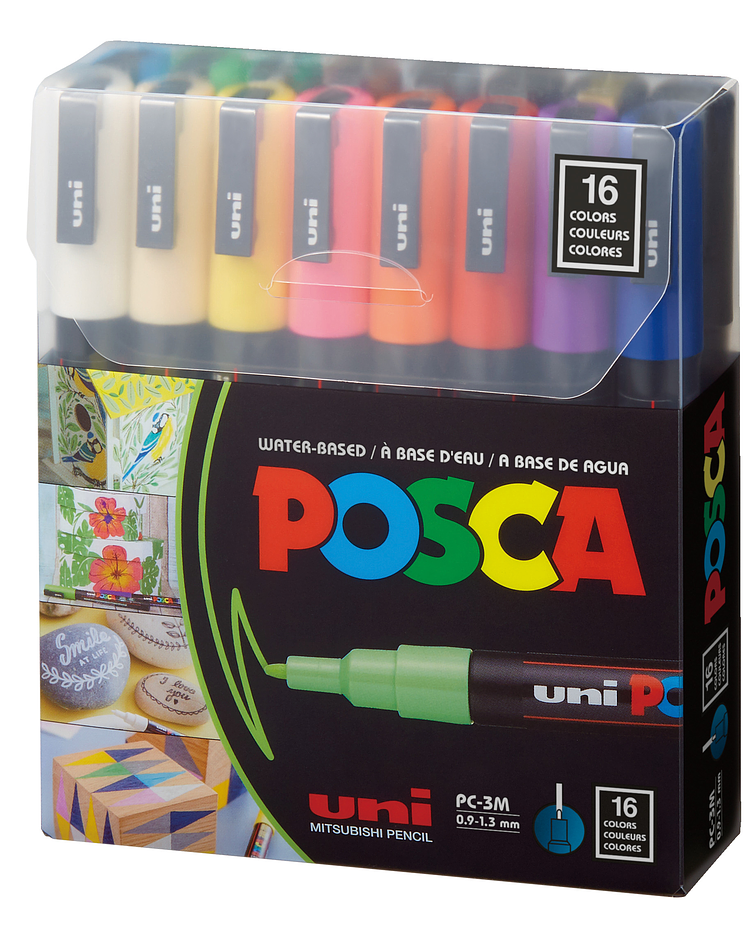 Set Marcador Posca 3m - 16 Colores