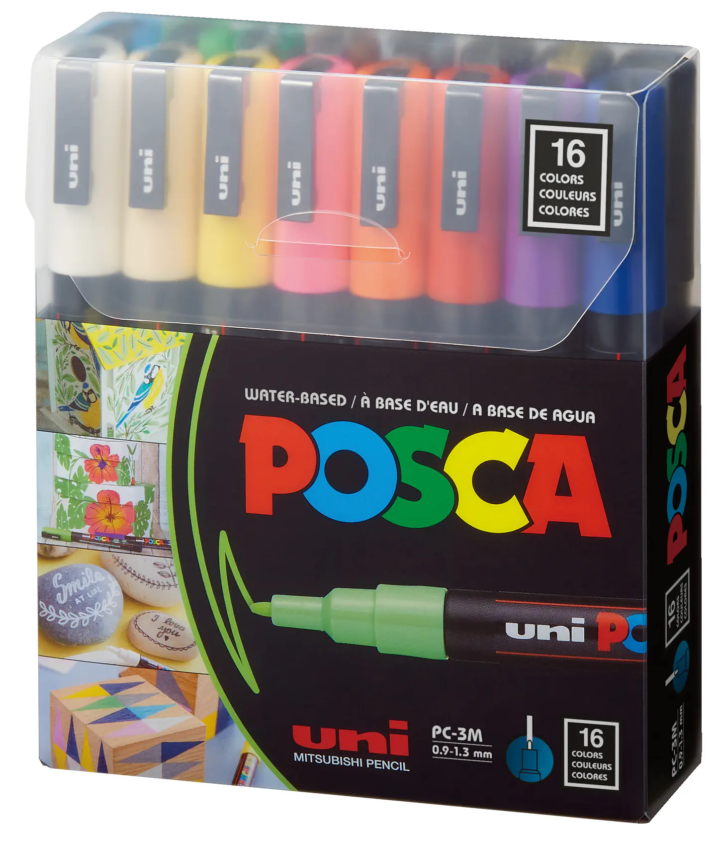 Set Marcador Posca 3m - 16 Colores 1