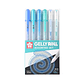 Lapiz Gel Gelly Roll Sakura Azules y Verdes - Miniatura 1