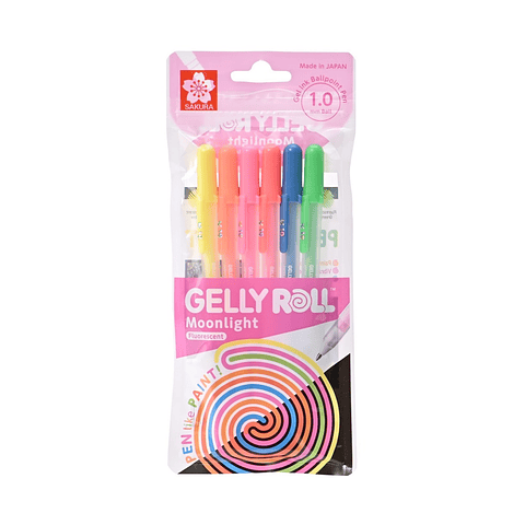 Set Gelly Roll Moonlight 6 colores