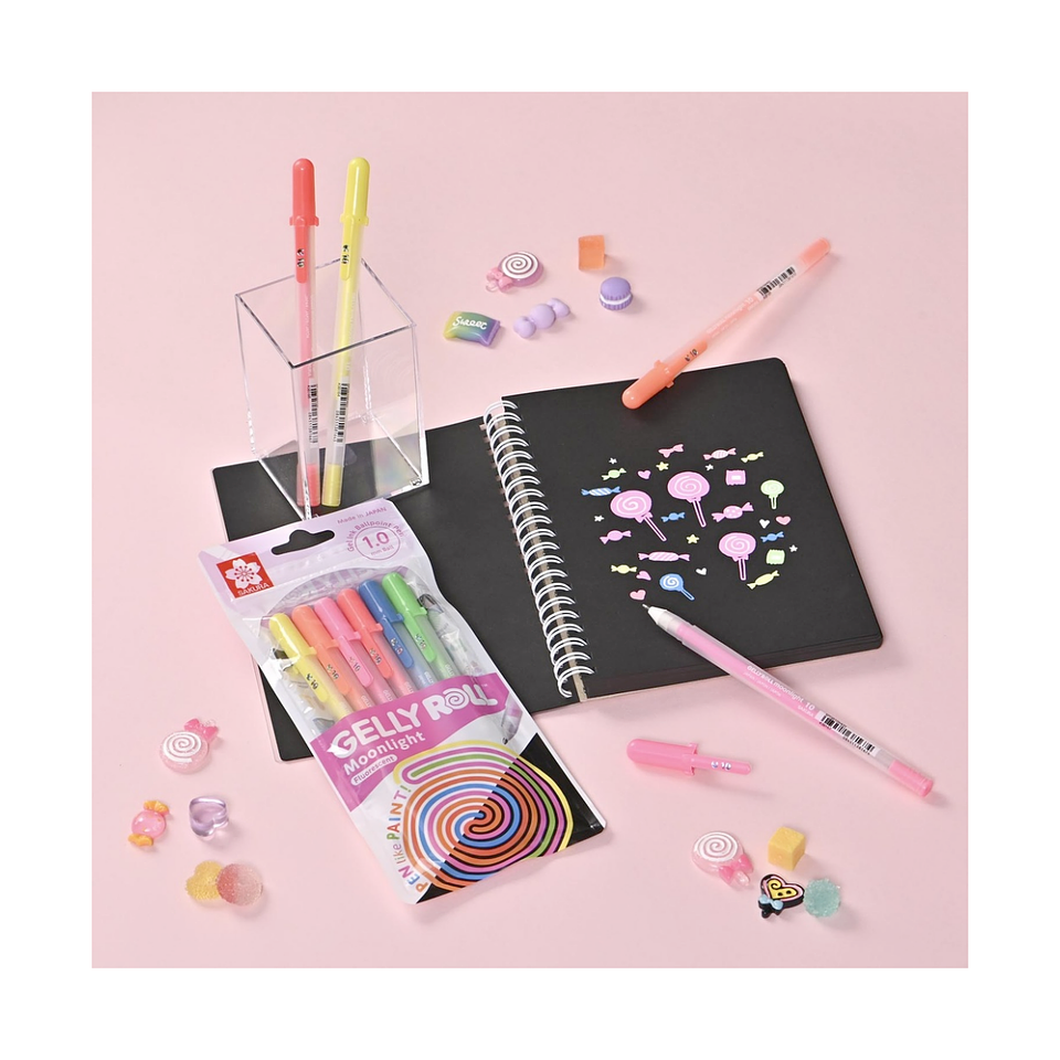 Set Gelly Roll Moonlight 6 colores 2