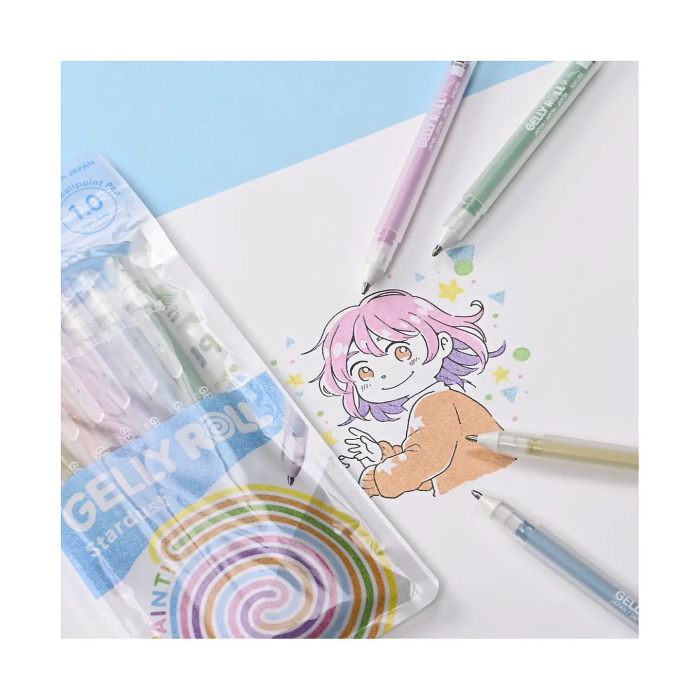 Lapiz Gel Gelly Roll Sakura 6 Colores Stardust 3