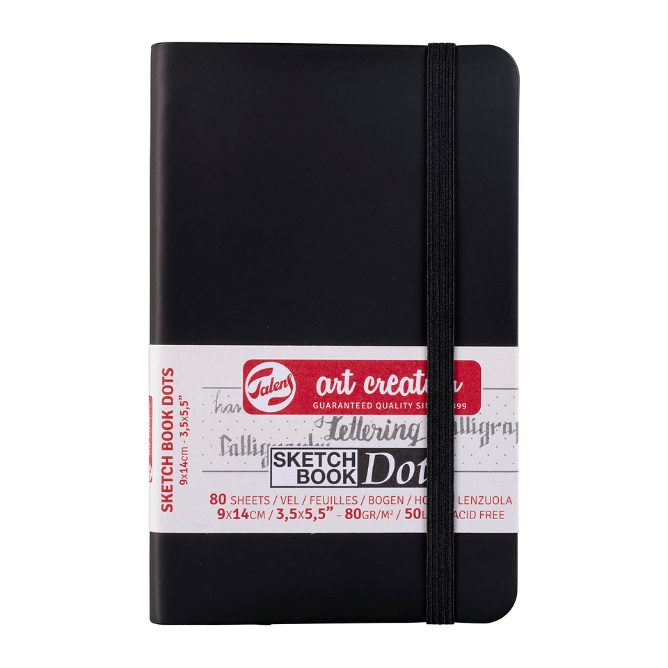 Libreta Negra con Puntos 80grs - Sketchbook Art Creation 2