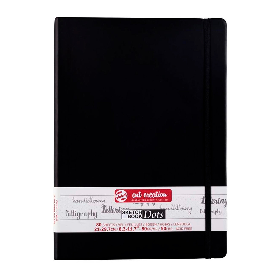 Libreta Negra con Puntos 80grs - Sketchbook Art Creation 6