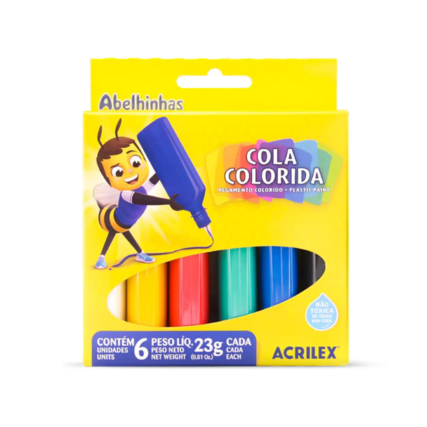 Cola Colorida Estuche 6 Colores 1