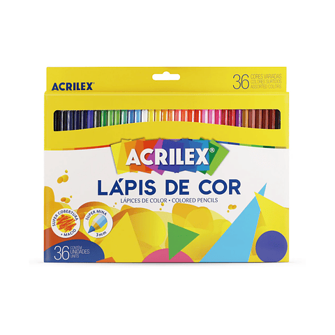 Lapices de 36 Colores Hexagonal