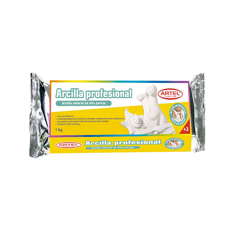 Arcilla Profesional Envase 1kg. Artel