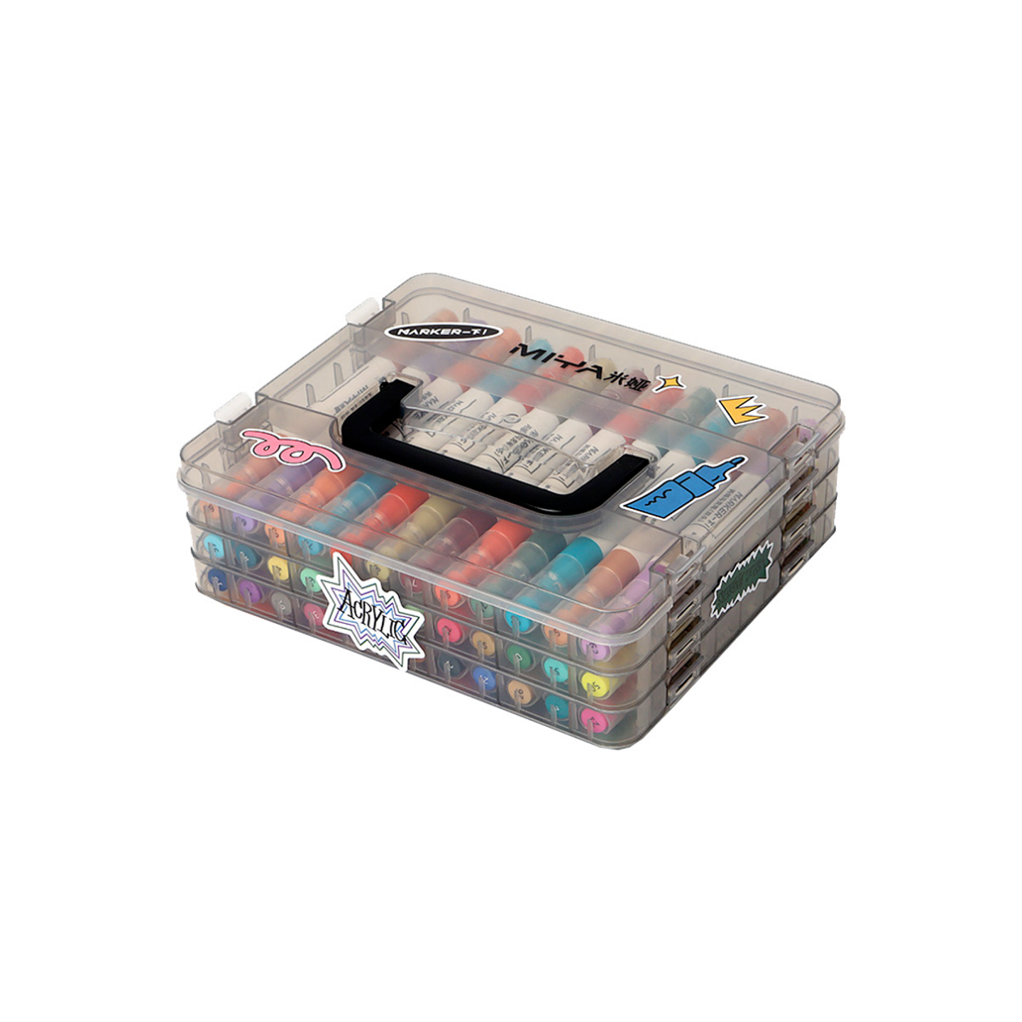 Set 36 Marcadores Acrilicos (Doble Punta) - Miya 1