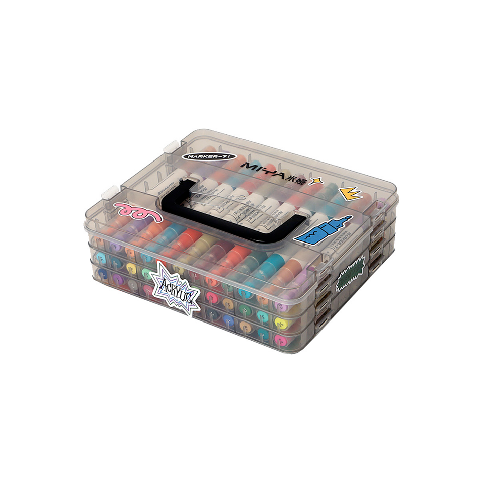 Set 36 Marcadores Acrilicos (Doble Punta) - Miya 1