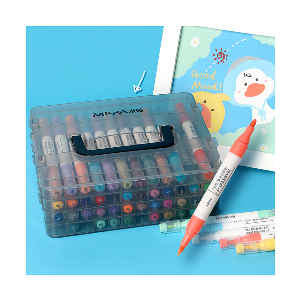 Set 36 Marcadores Acrilicos (Doble Punta) - Miya 2