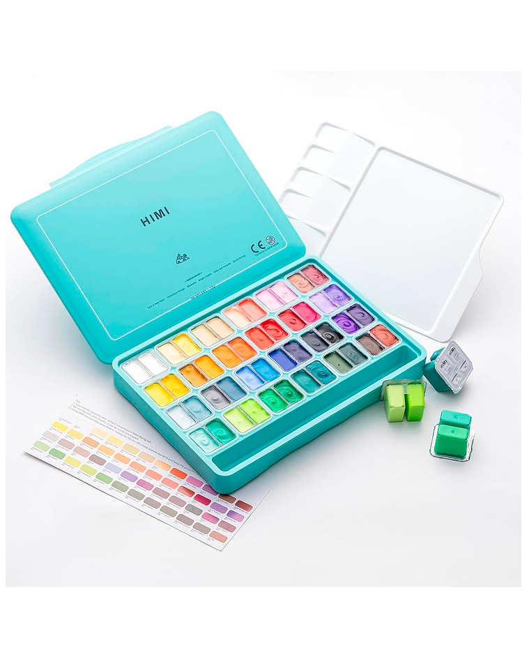 Set Gouache 48 Colores - Potes 12g