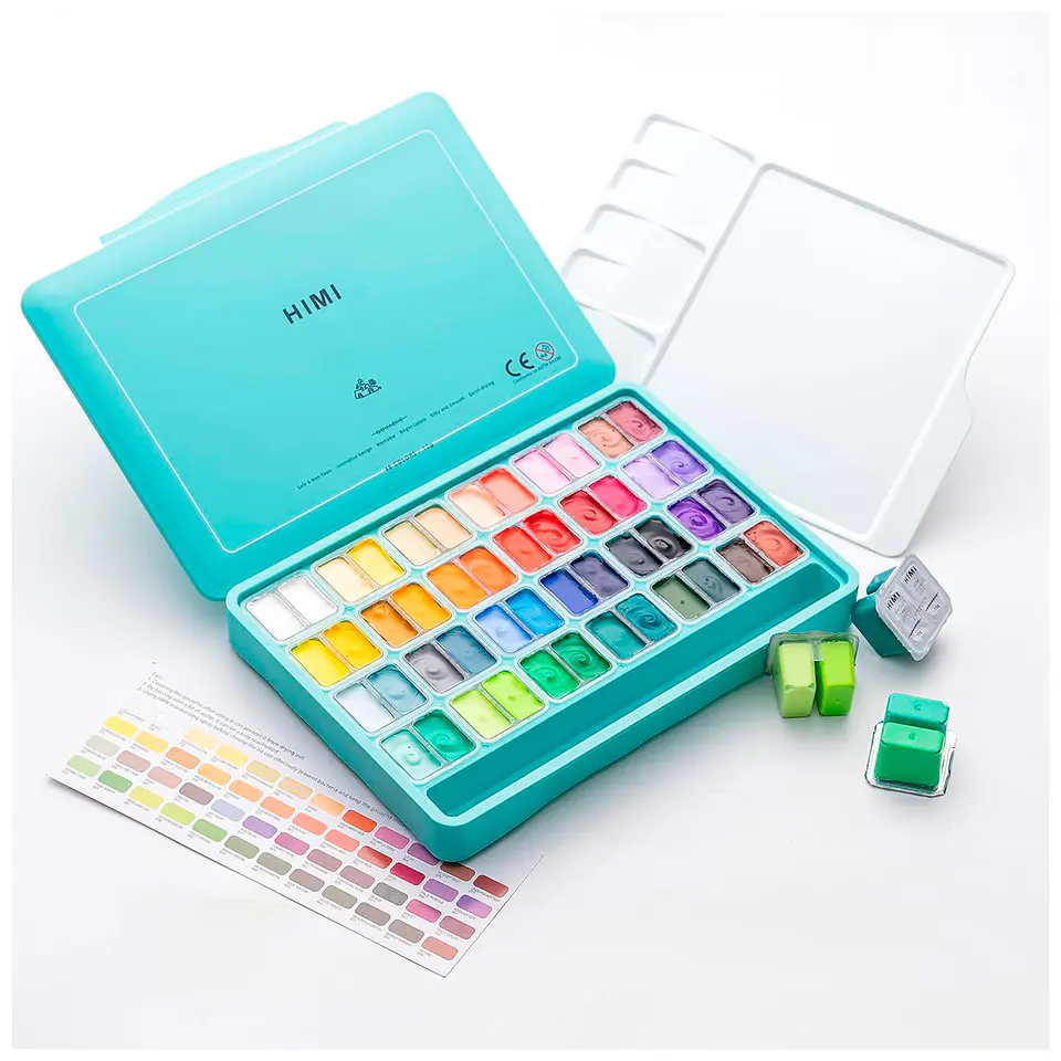 Set Gouache 48 Colores - Potes 12g 2