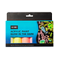 Set 6 Pinturas Acrílicas Brilla En La Oscuridad 60ml - Miniatura 1