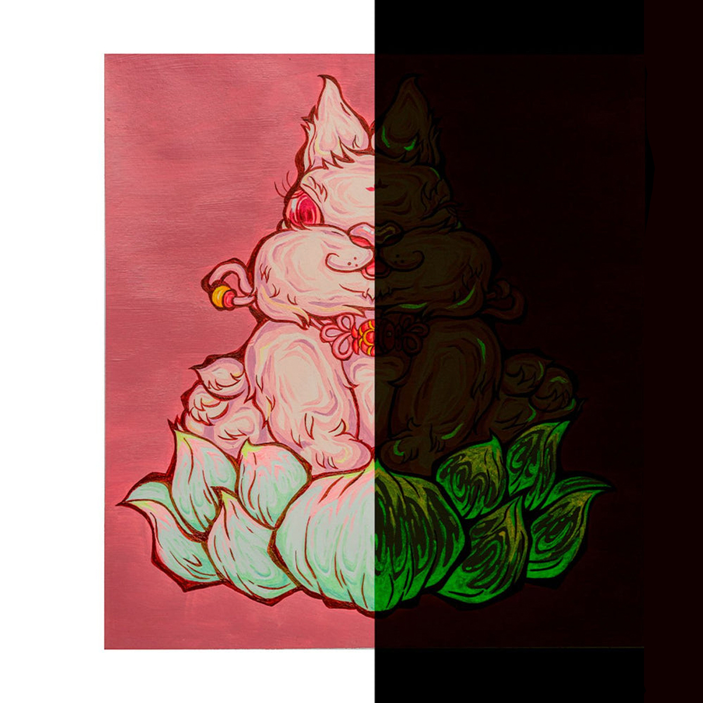 Set 6 Pinturas Acrílicas Brilla En La Oscuridad 60ml 4