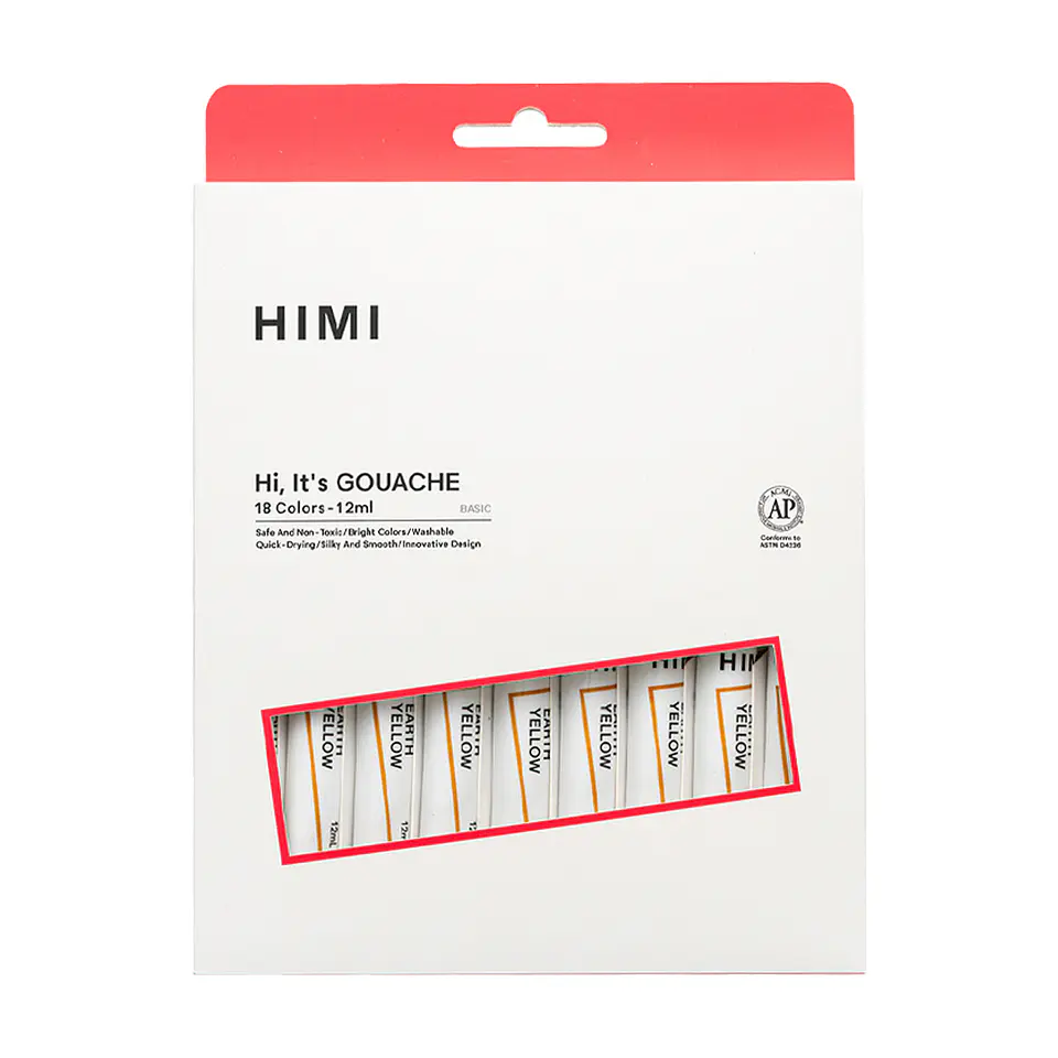 Himi Set De Tubo De 18 Pintura Gouache 12ml 1