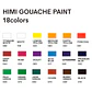 Himi Set De Tubo De 18 Pintura Gouache 12ml - Miniatura 5
