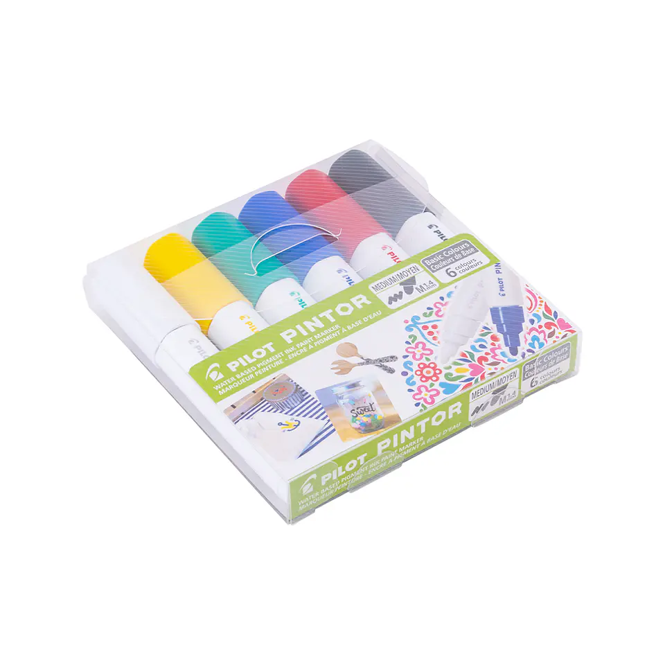 Set Pintor Clásicos Punta Media 6 Colores 4