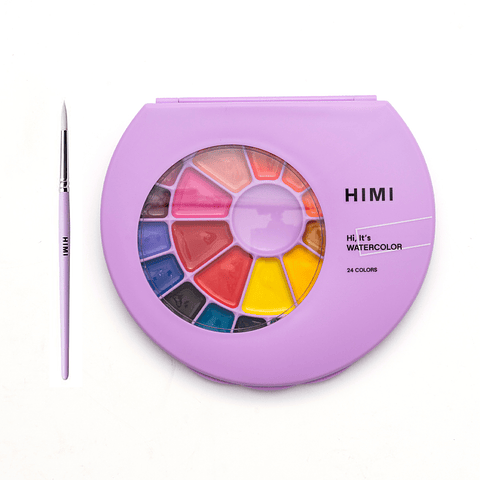 Himi Set de Pintura Semi Humeda 24 Colores