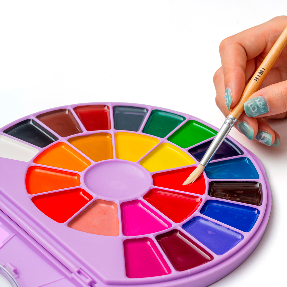 Himi Set de Pintura Semi Humeda 24 Colores 3