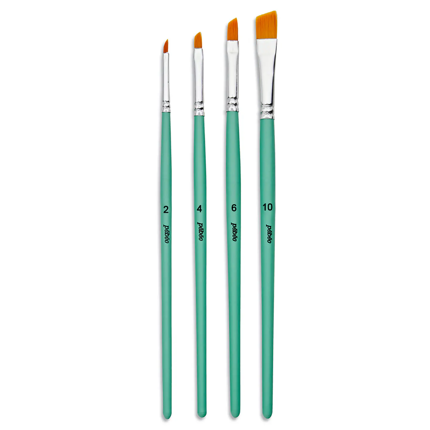 Pinceles Pebeo Acrílico Fluido Set 4 Angulares 2