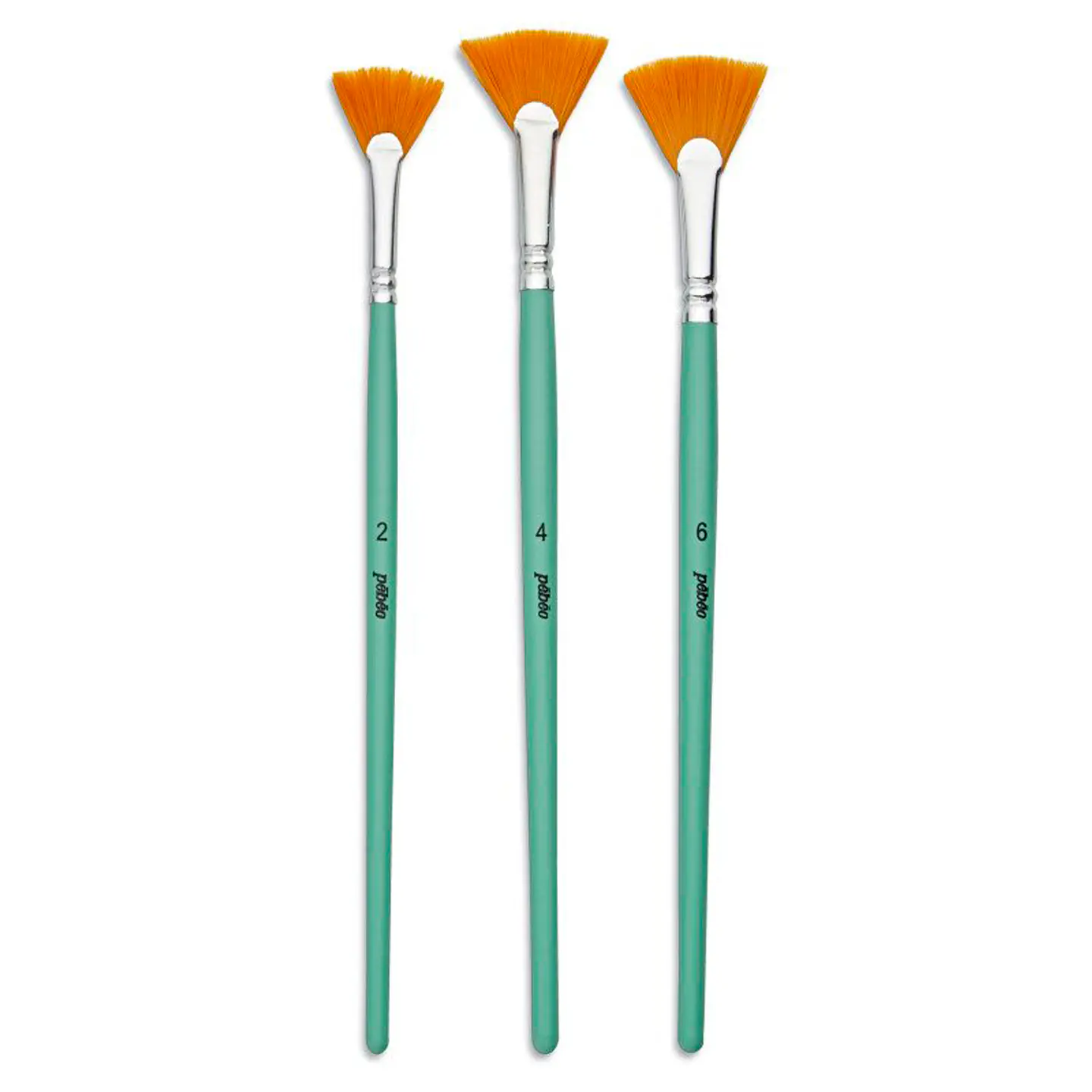 Pinceles Pebeo Acrílico Fluido Set 3 Abanico (Fan) 2