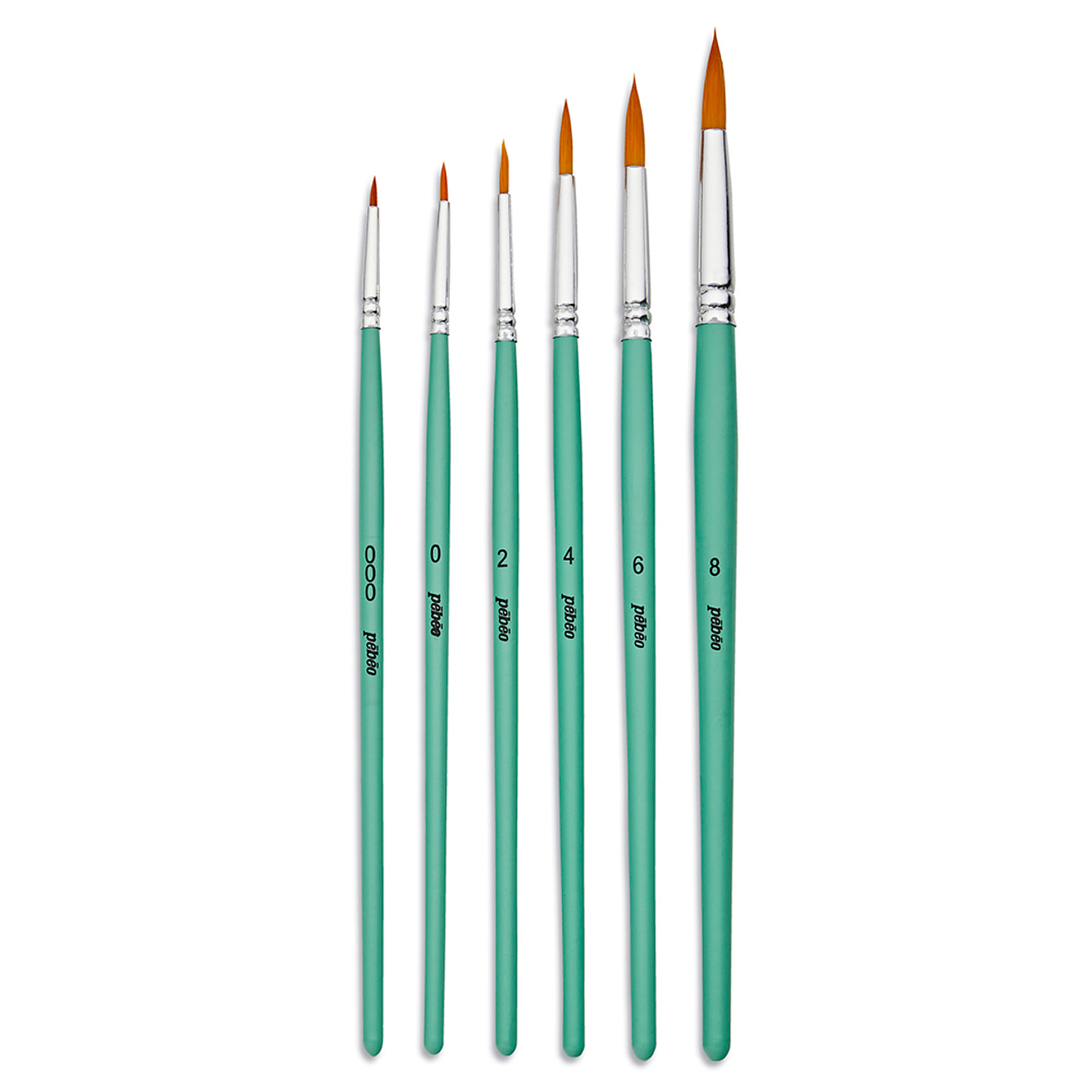 Pinceles Pebeo Acrílico Fluido Set 6 Redondos 2