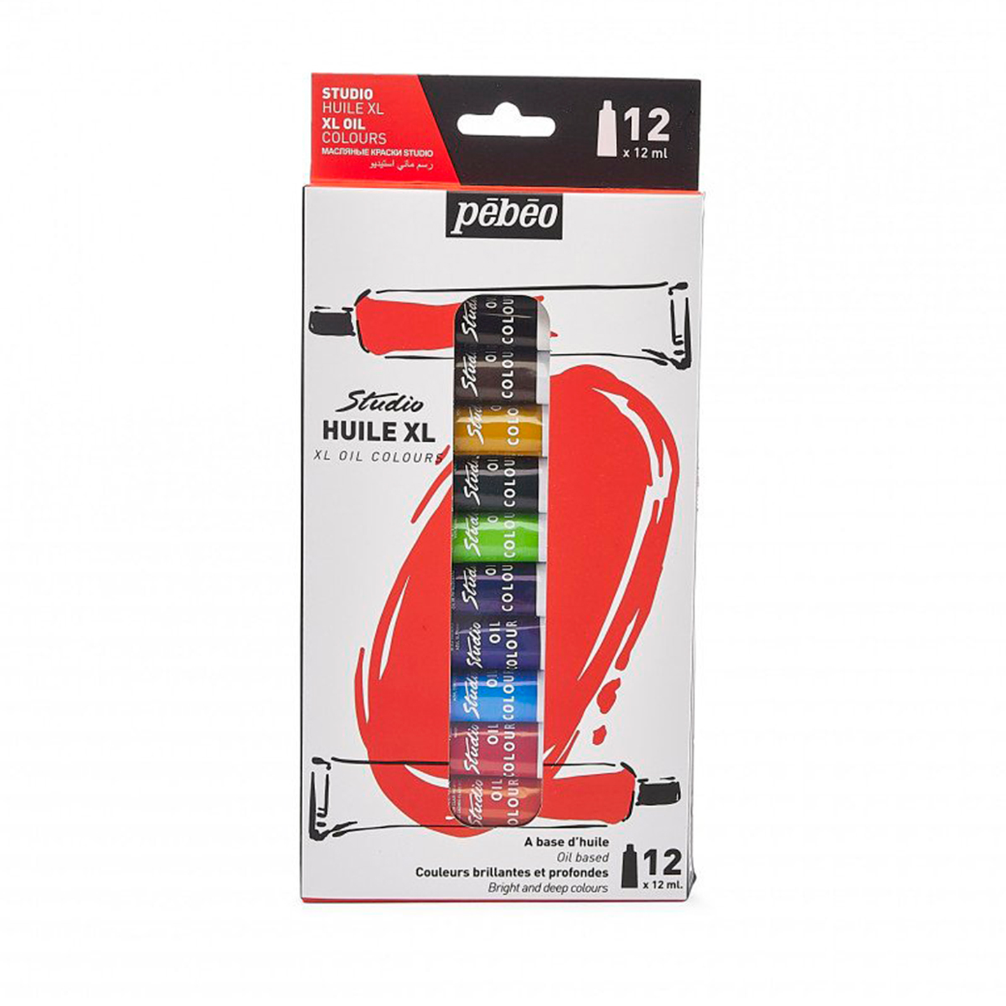 Óleo XL Pebeo Studio Set 12 Colores 12 ml 1