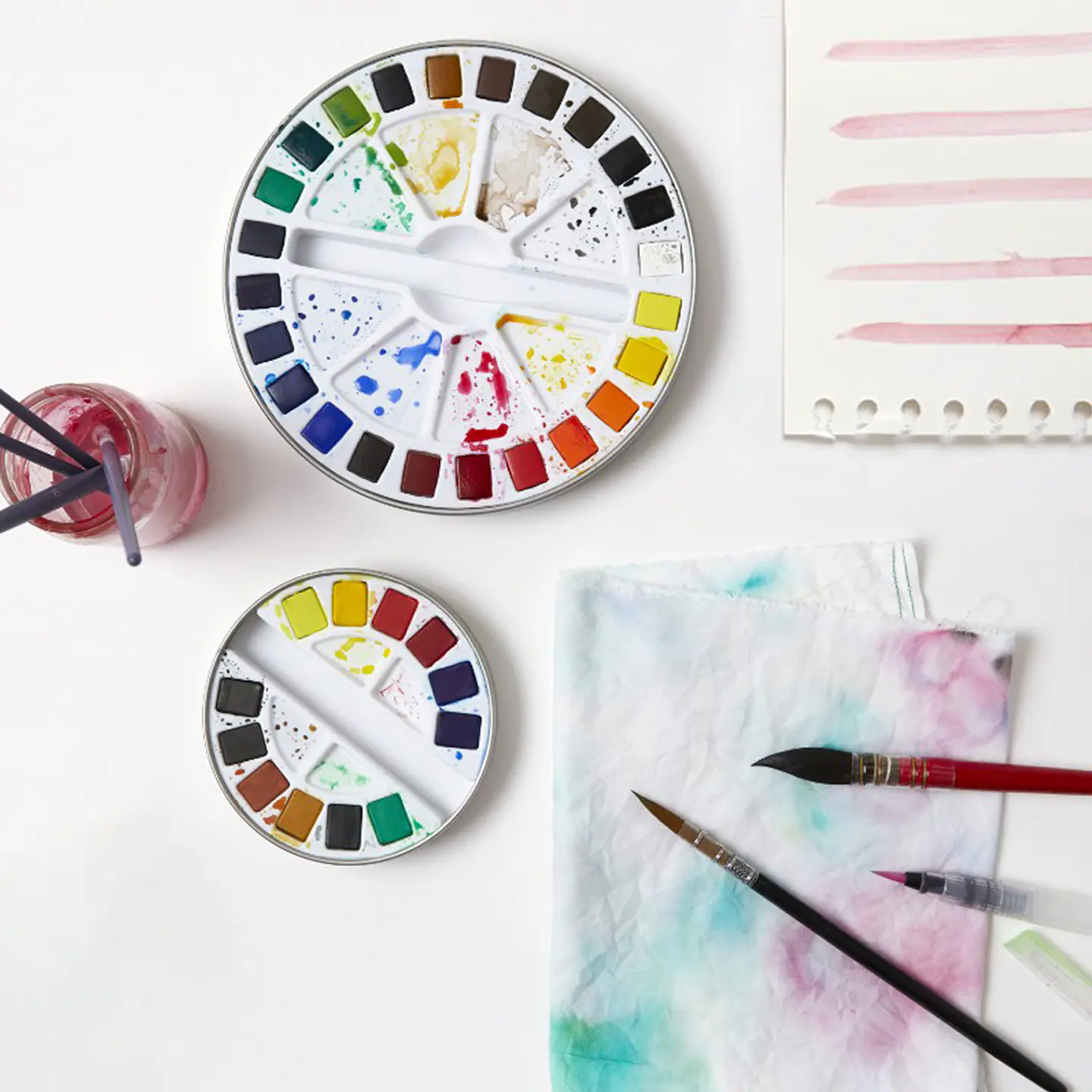 Set 24 Acuarela en Pastilla Caja Metálica 3