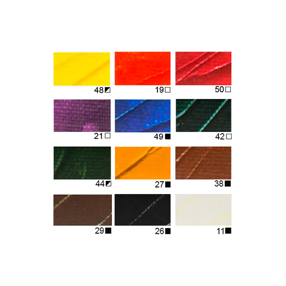 Acrílico Pebeo Studio Set 12 Colores 12ml 4