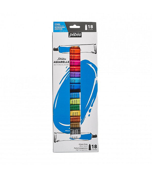 Acuarela Pebeo Studio Set 18 Colores 12ml