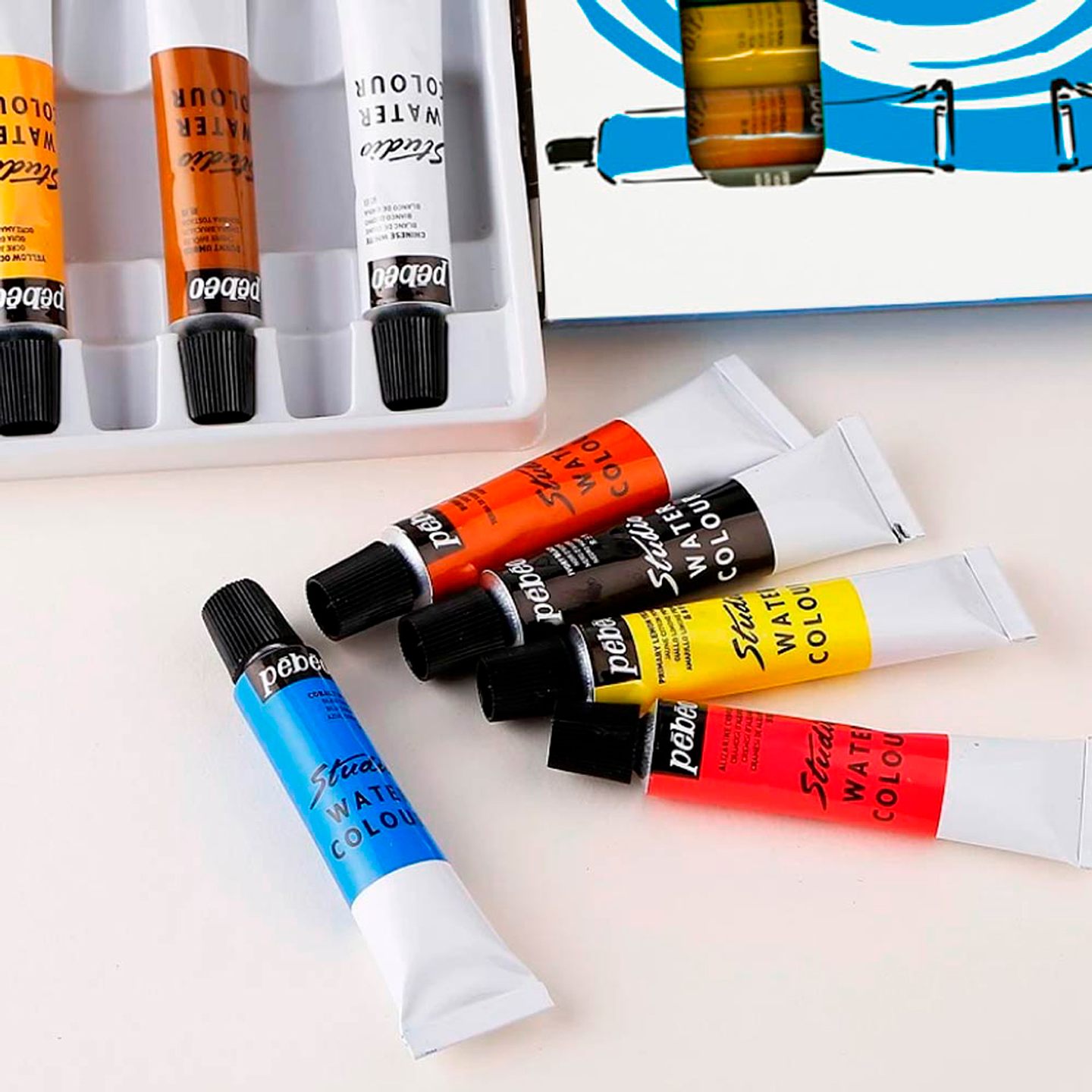 Acuarela Pebeo Studio Set 18 Colores 12ml 3