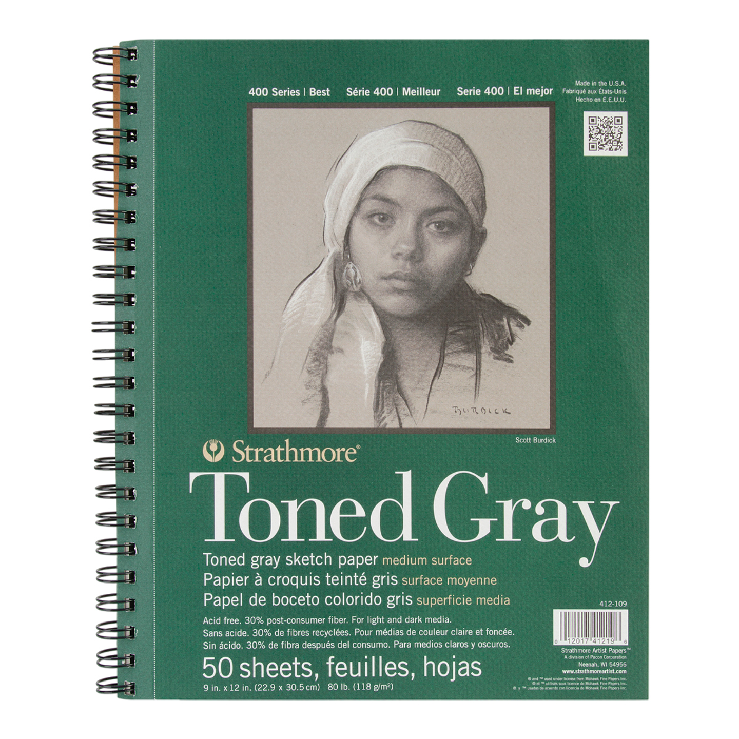 Croquera Toned Gray - Strathmore 3